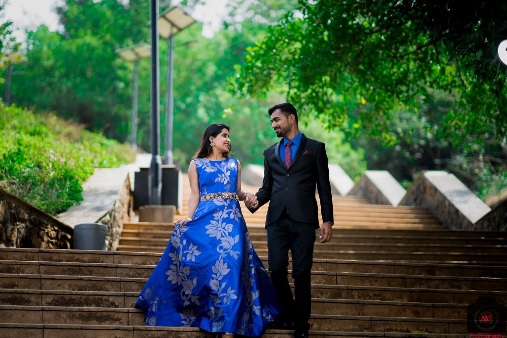 Pre wedding idea with stairs at Lavasa-Pune-India