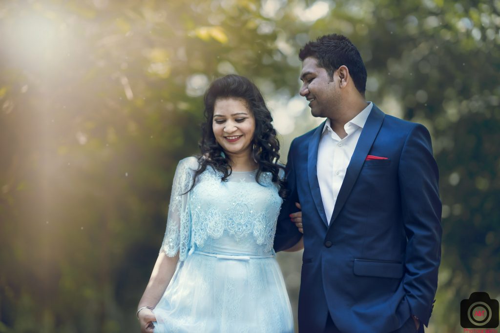 Pre wedding in heavy gown and blazer in Pashan Lake-Pune