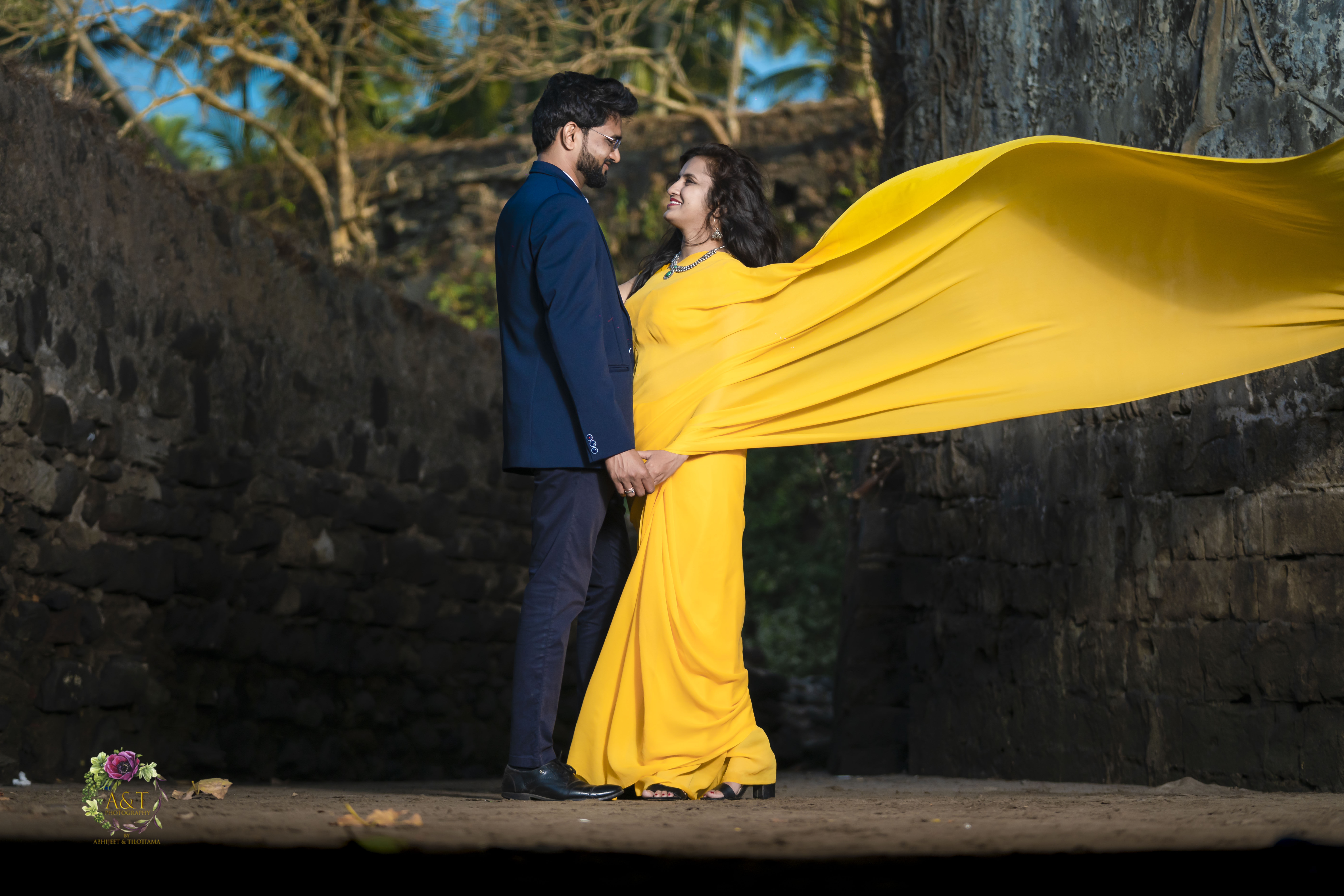Bhushan&Nayan02|Pre-wedding in Saree|Indian Wedding Photographer in Pune