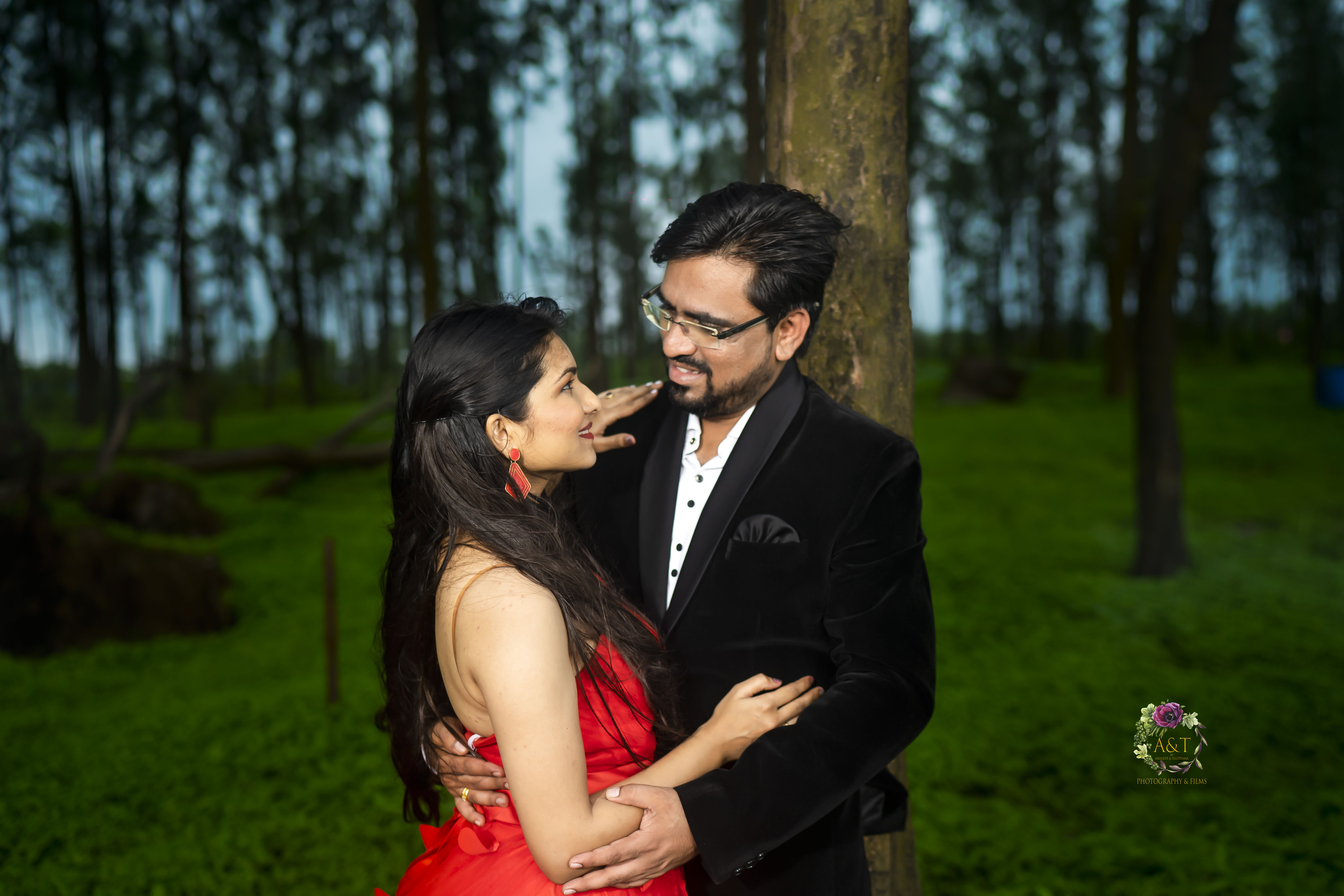 Pre-wedding Photoshoot of Rajani and Umesh in Forest