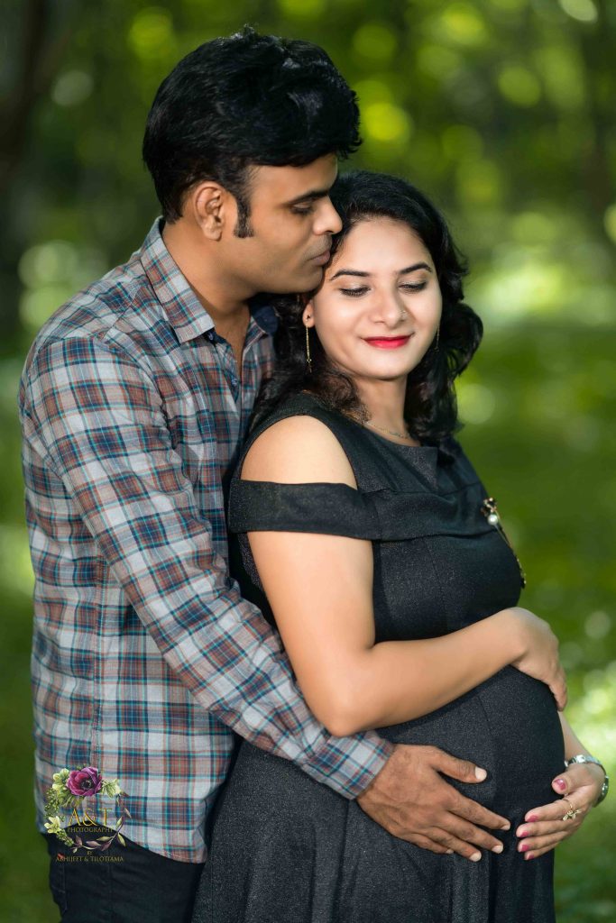They both were imaging the shape of their baby during Maternity Photoshoot in Pune.