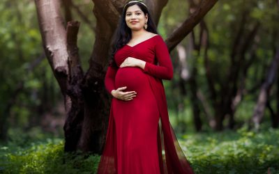 Wonderful Maternity Photoshoot of Kartiki in the Dense Forest of Pune