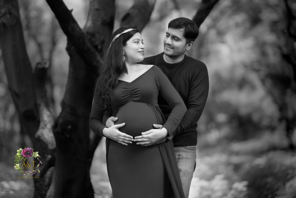 They were feeling the kick of their unborn baby at Maternity Photoshoot in Pune.
