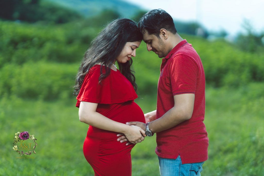They were feeling the heavenly pleasure with their upcoming baby at Maternity Photoshoot in Pune.