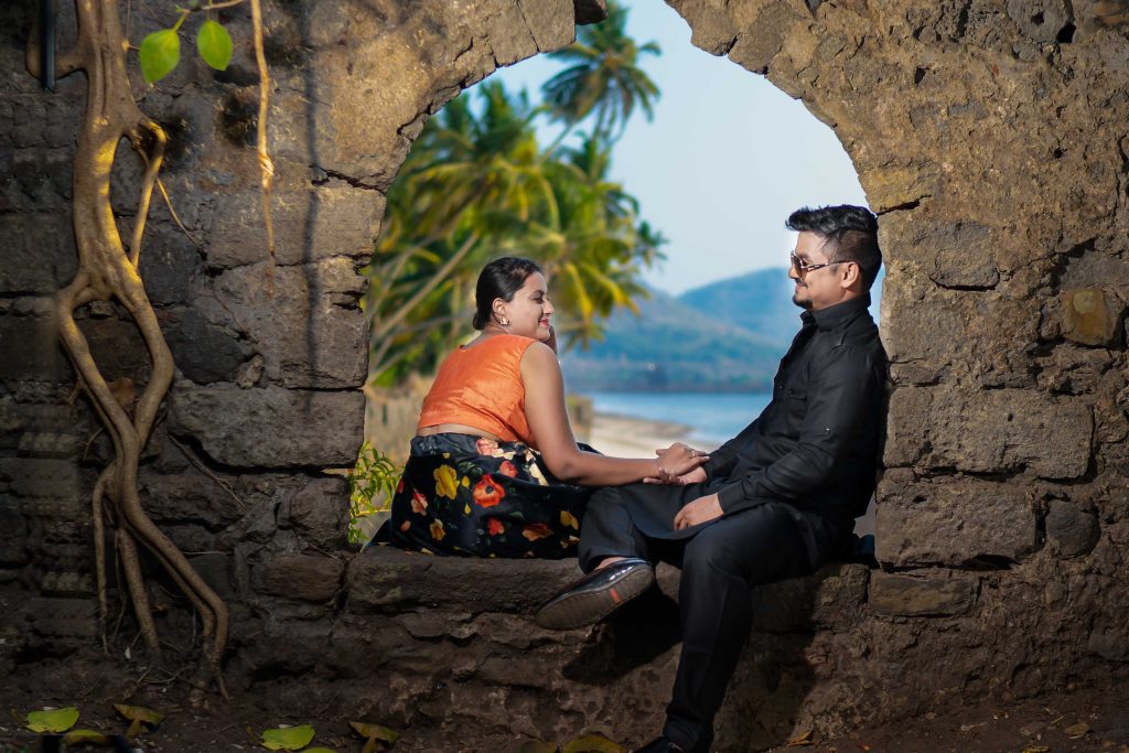 The time stopped when they were continuously looking into each other's eyes during their Pre-Wedding Photoshoot.