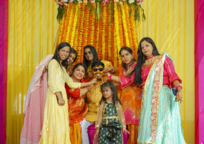 Haldi Ceremony Photography from a destination wedding in Lonavala captured by best wedding photographer in Pune